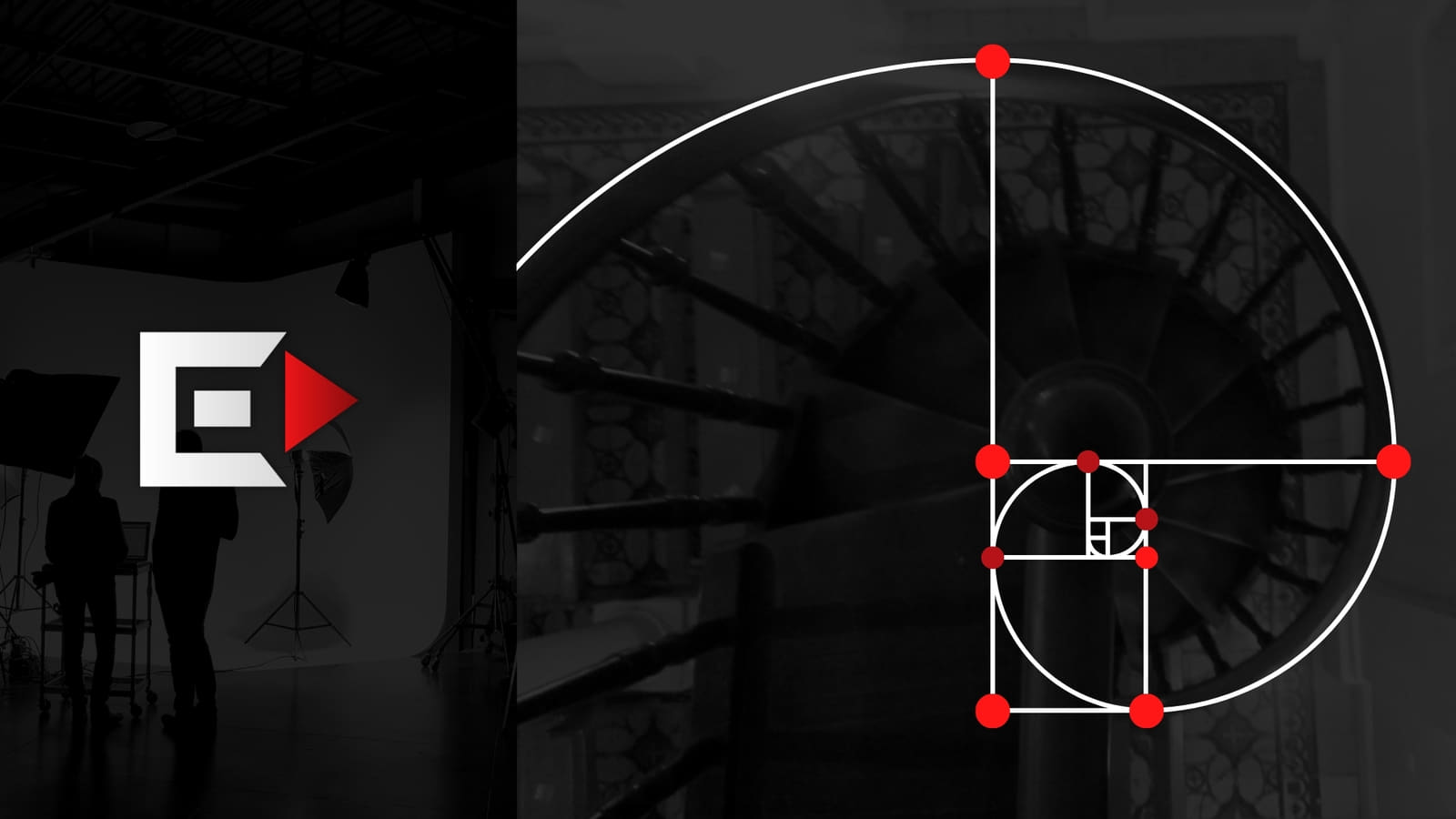 EDIOS logo construction — geometric grid and structure